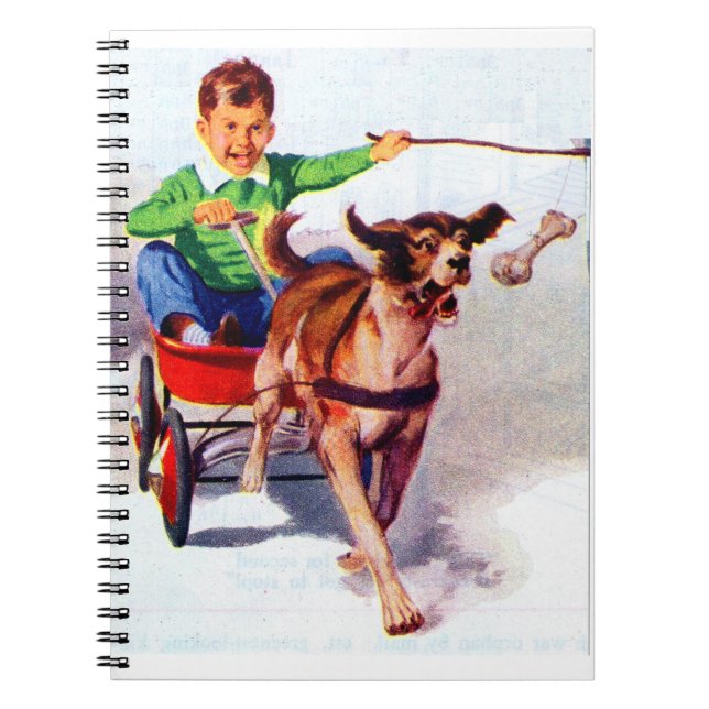 A boy and his dog cart notebook (Front)