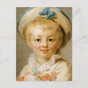 “A Boy as Pierrot” by Jean-Honore Fragonard Postcard