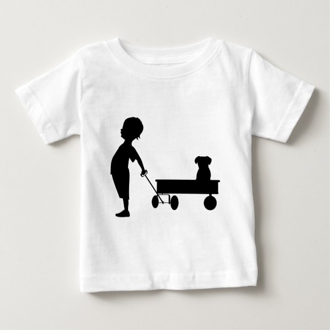 A BOY HIS WAGON AND HIS DOG BABY T-Shirt (Front)