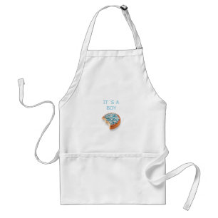 .a boy is born adult apron