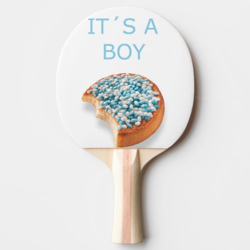 a boy is born ping pong paddle