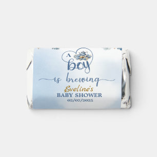 a Boy Is Brewing Tea Party Boy Baby Shower Hershey's Miniatures