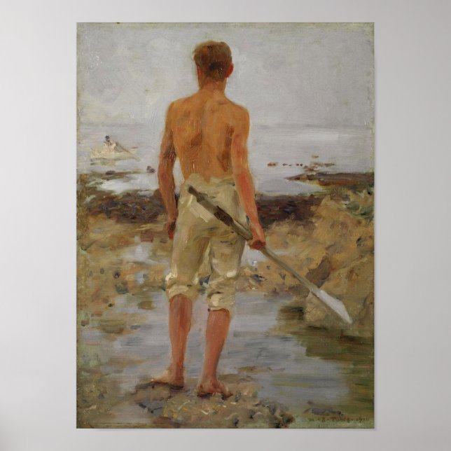 A Boy with an Oar Poster (Front)