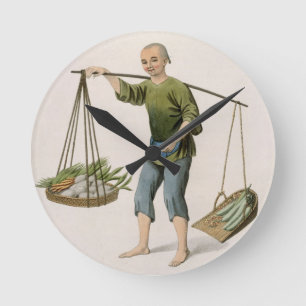 A Boy with Vegetables, plate 54 from 'The Costumes Round Clock