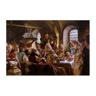 A Boyar Wedding Feast by Konstantin Makovsky Acrylic Print