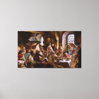 A Boyar Wedding Feast by Konstantin Makovsky Canvas Print