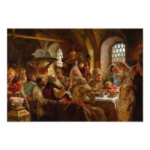 A Boyar Wedding Feast by Konstantin Makovsky Photo Print