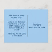 A Boys Sea Life Baby Shower Invitation Postcard (Back)