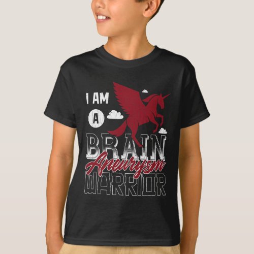 A Brain Aneurysm Warrior Awareness Support Graphic T_Shirt