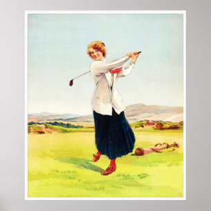 A Braw Brassie - Vintage Golf Watercolour Print