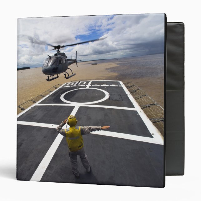 A Brazilian Eurocopter prepares to land Binder (Front/Inside)