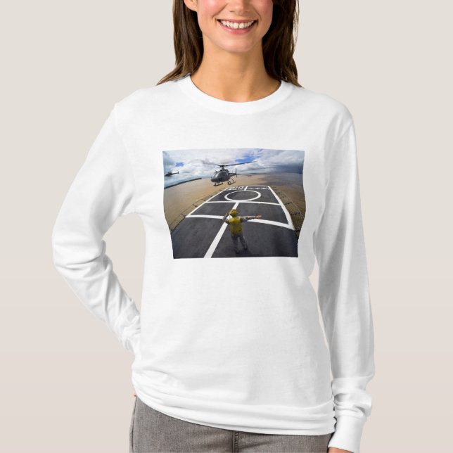 A Brazilian Eurocopter prepares to land T-Shirt (Front)