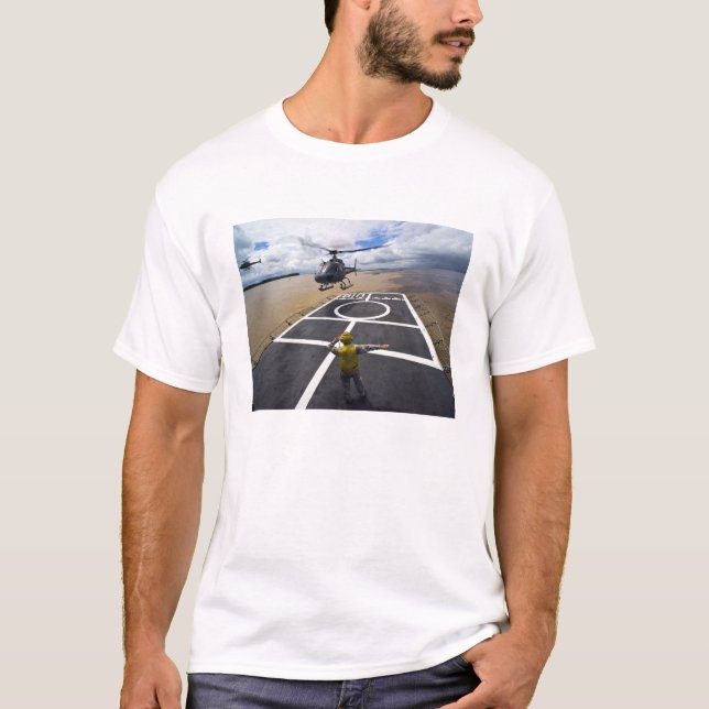 A Brazilian Eurocopter prepares to land T-Shirt (Front)