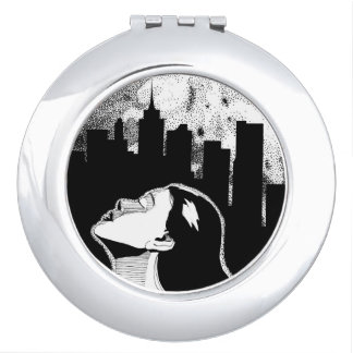 A Breath of Night Compact Mirror