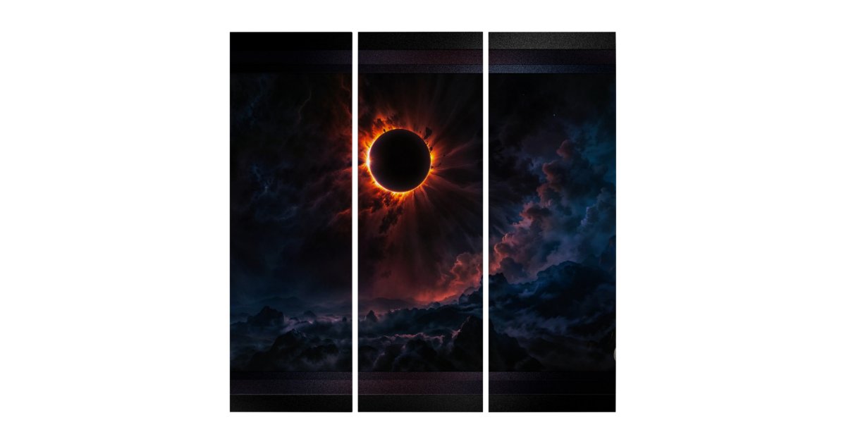 A Breathtaking Solar Eclipse AI Art by Xzendor7 | Zazzle