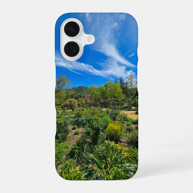 a breathtaking spring landscape in the garden iPhone case (Back)