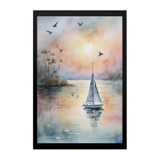 A Breathtaking Watercolor Acrylic Wall Art