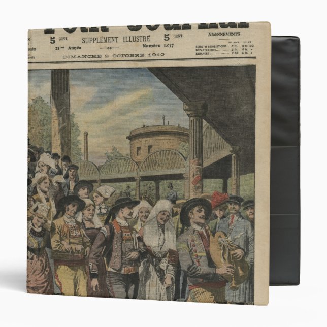 A Breton wedding right in Paris 3 Ring Binder (Front/Inside)