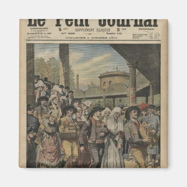 A Breton wedding right in Paris Magnet (Front)