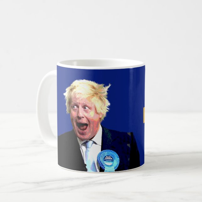 A BREXIT MUG. Fun Boris Johnson Brexit message: Coffee Mug (Front Left)