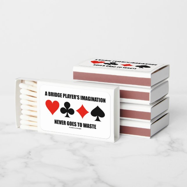 A Bridge Player's Imagination Never Goes To Waste Matchboxes (Stacked)