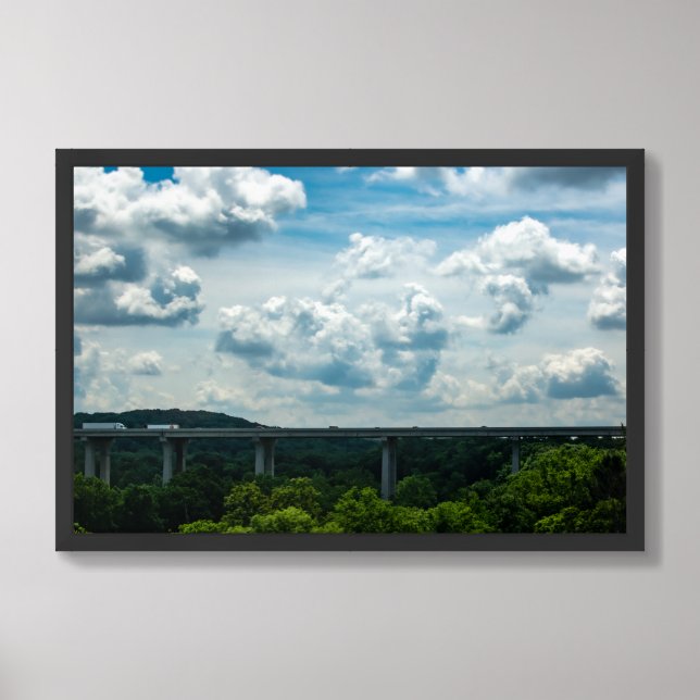 A bridge to the clouds Value Poster Paper (Matte) (Framed Front)