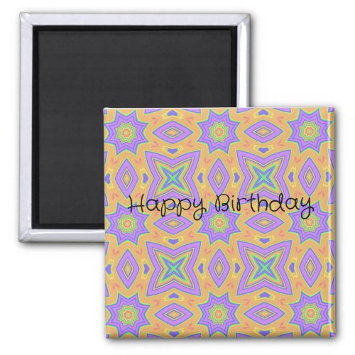 A bright and colorful birthday magnet