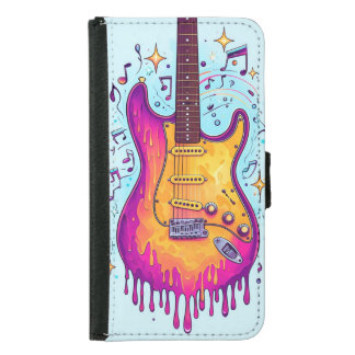 A bright electric guitar phone case