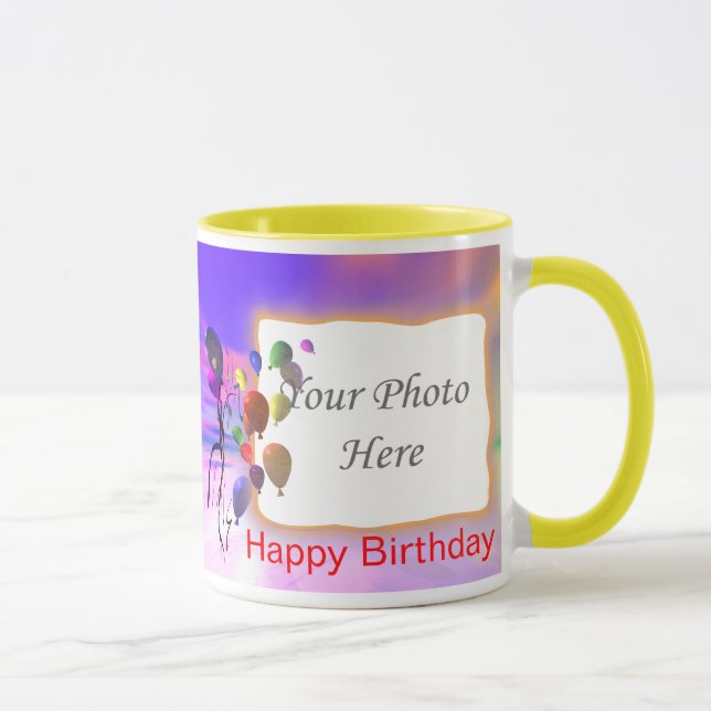 A Bright New Birthday 2-Photo Frame Mug (Right)