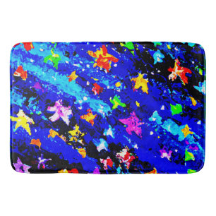 A Brightly Colored Starry Skies. Buy Now Bath Mat