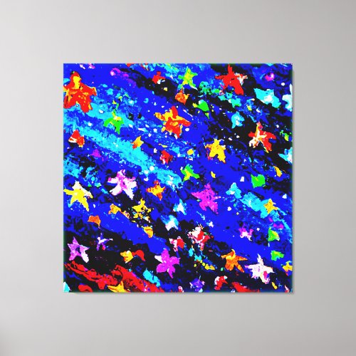 A Brightly Colored Starry Skies Buy Now Canvas Print