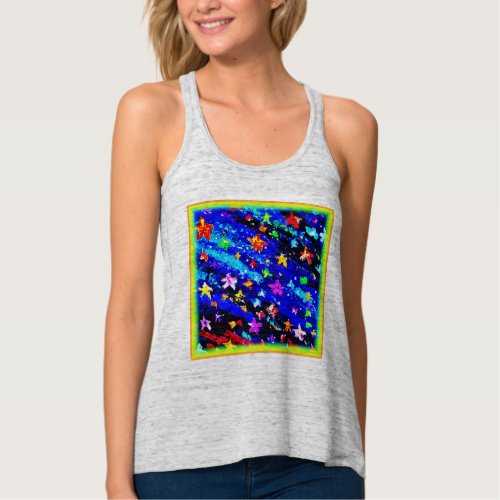 A Brightly Colored Starry Skies Buy Now Tank Top