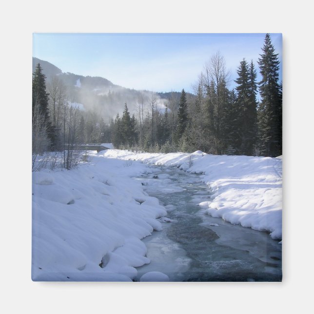 A brisk morning walk to Whistler Village Magnet (Front)