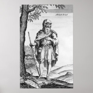 A British Druid, engraved by van der Gucht, 1723 Poster