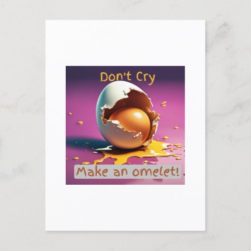 A Broken Egg Postcard