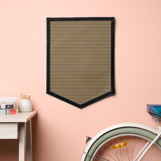 a brown and beige striped background pennant (Insitu 2)
