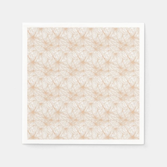 a brown background with a pattern of circles napkins (Front)