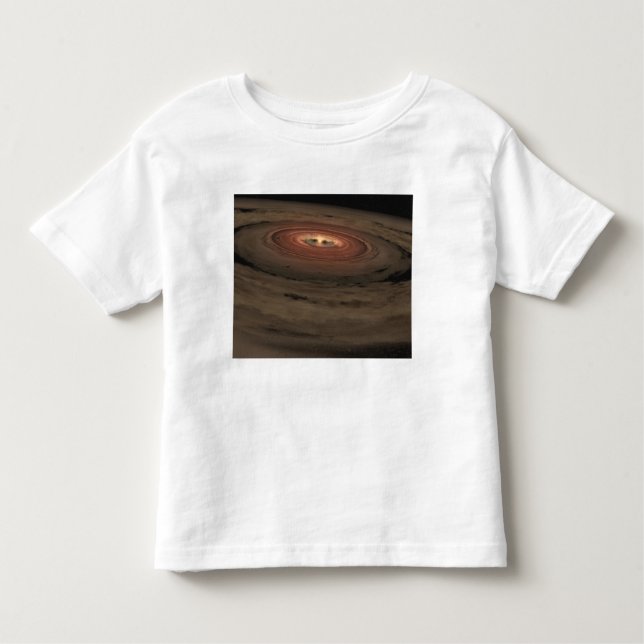 A brown dwarf surrounded by a swirling disk toddler t-shirt (Front)