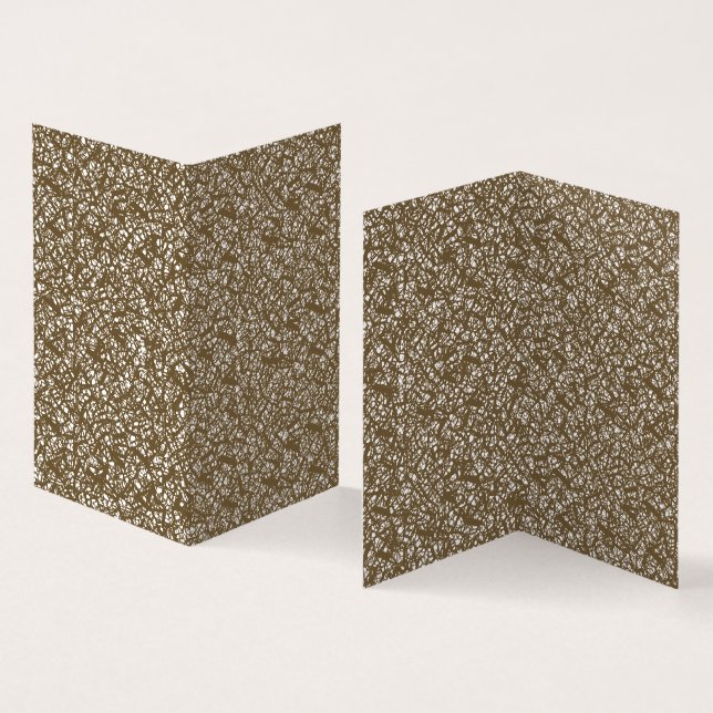 A brown rug with a geometric motif is partially co (Inside and Outside)