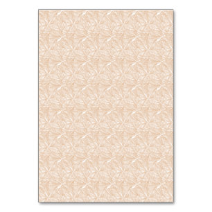 A brown rug with an intricate motif lies on the fl table number