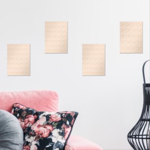 A brown rug with an intricate motif lies on the fl wall art sets