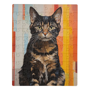 A Brown Tabby Cat Jigsaw Puzzle