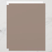 a brown wall with a clock on it (Front/Back)