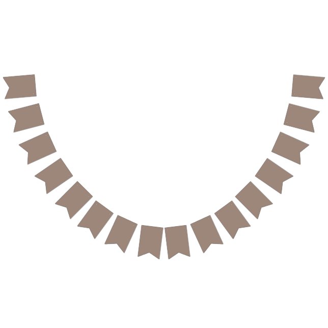a brown wall with a clock on it bunting flags (All)