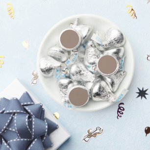 a brown wall with a clock on it hershey®'s kisses®