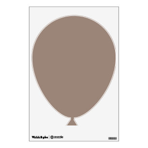 a brown wall with a clock on it wall decal