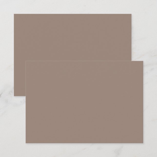 a brown wall with a thank you card (Front/Back)