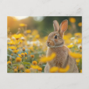 A Brush of Nature: Rabbit  Postcard