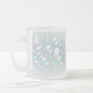 A bubble print frosted mug