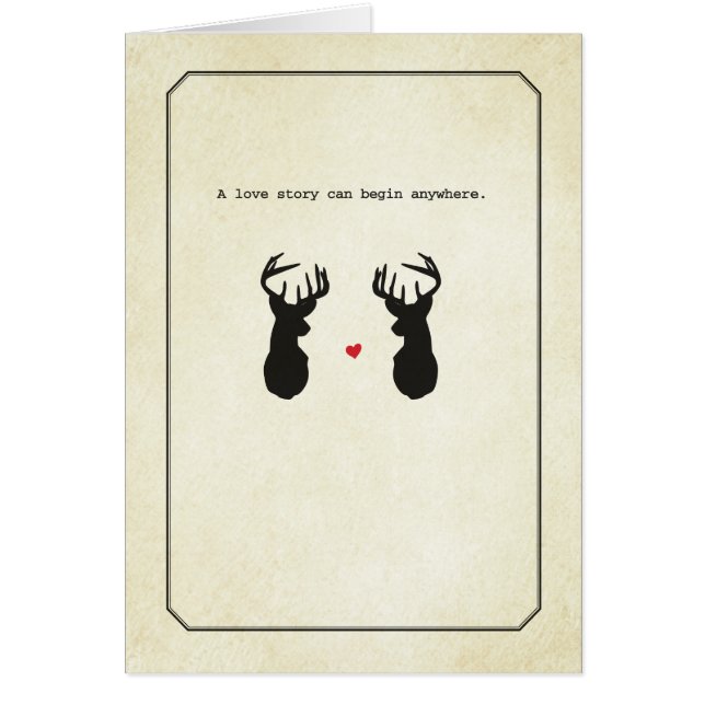 A Buck Love Story Cards (Front)
